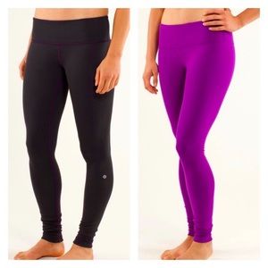 COPY - COPY - Lululemon Wunder Under Pant *Reversible Violet/Black